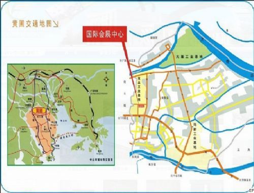 中山黄圃国际会展中心交通图