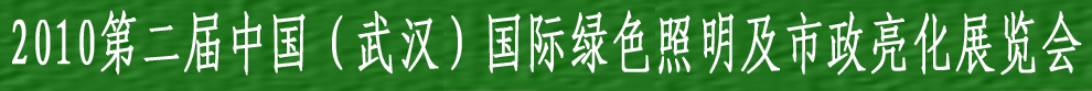 2010第二届中国（武汉）国际绿色照明及市政亮化展览会
